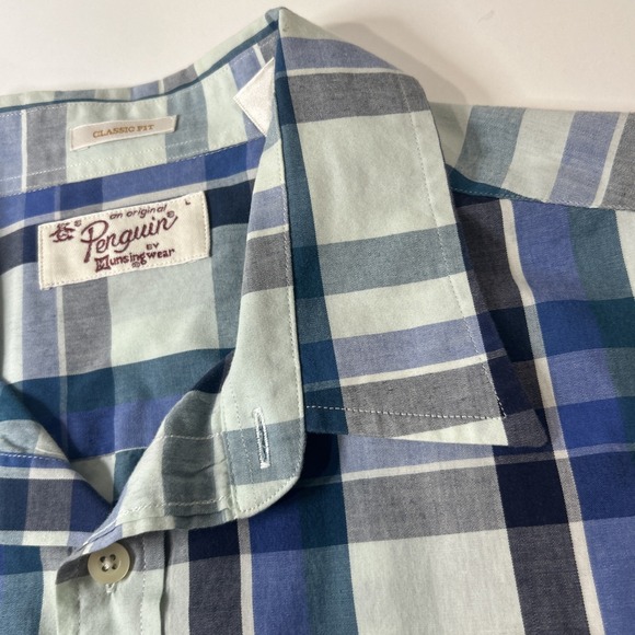 An Original Penguin Brand By Munsingwear Classic Fit Button Down LARGE - Picture 9 of 9